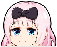 Peeking Chika Sticker - WaifuBait