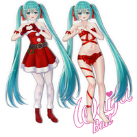 Christmas Miku Stickers - WaifuBait